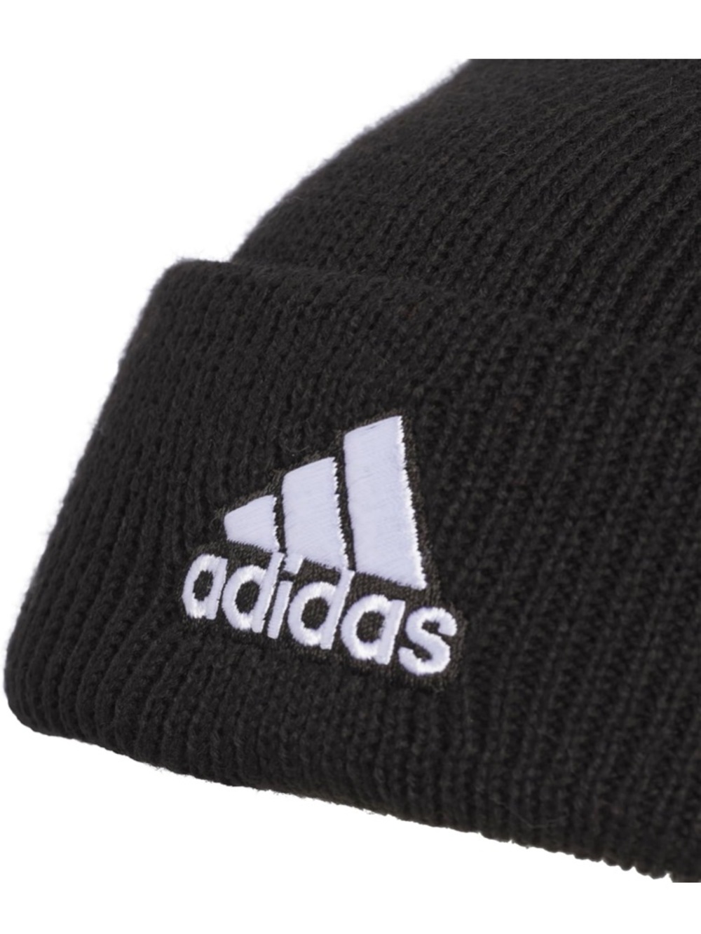 Adidas Team Issue Fold Beanie Black Standard Fit Embroidered Logo - NWT ❄️ - Picture 9 of 10